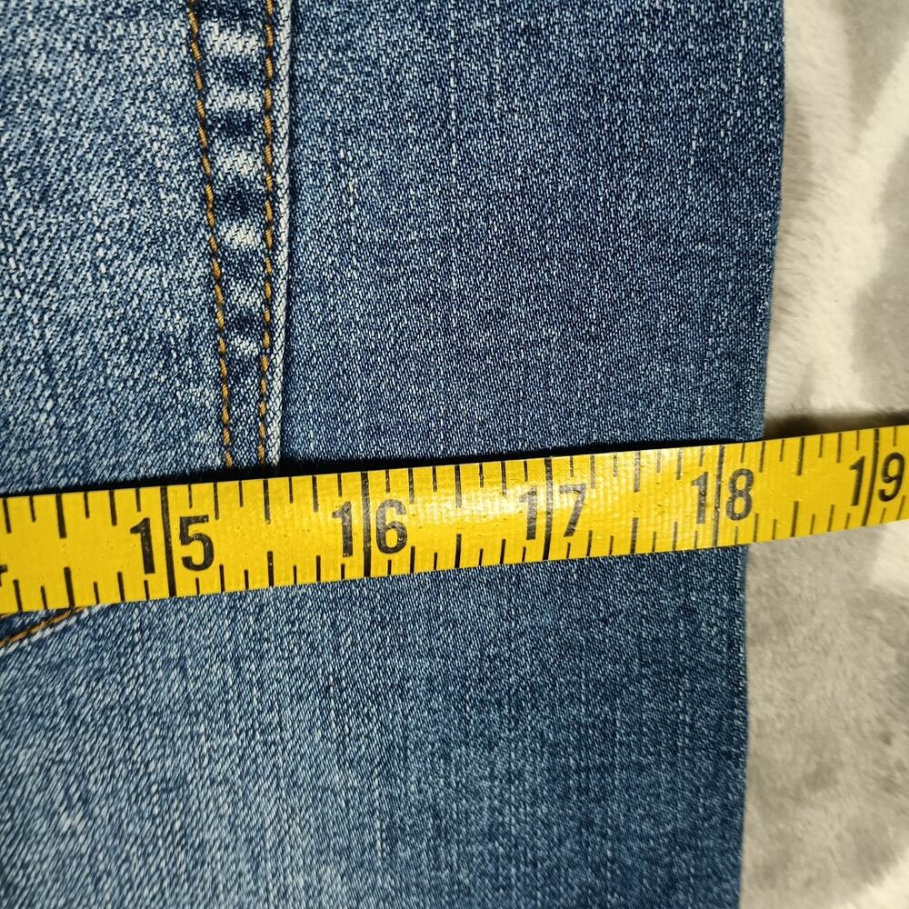 Best Mountain Denim Skirt Women Size L Blue Button Front Western Cowgirl Ranch - Picture 8 of 9